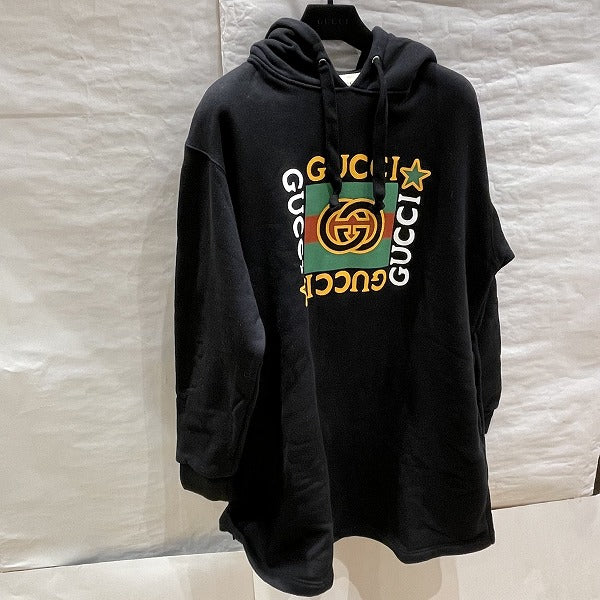 Gucci GG Logo Pullover Hoodie 610144 in Good Condition