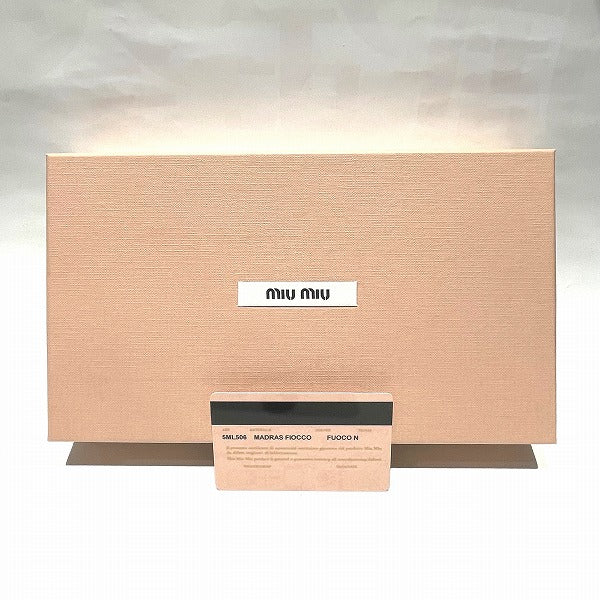 Miu Miu Leather Long Wallet 5ML506 in Good Condition