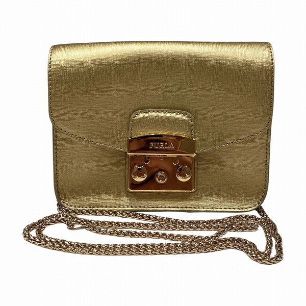 Furla Metropolis G6400 Leather Shoulder Bag in Good Condition