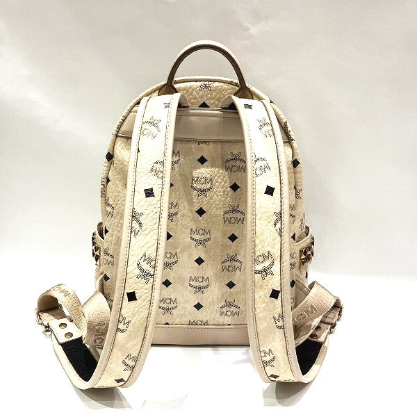 MCM Visetos Side Studs Backpack MMK 6SVE37 in Good Condition