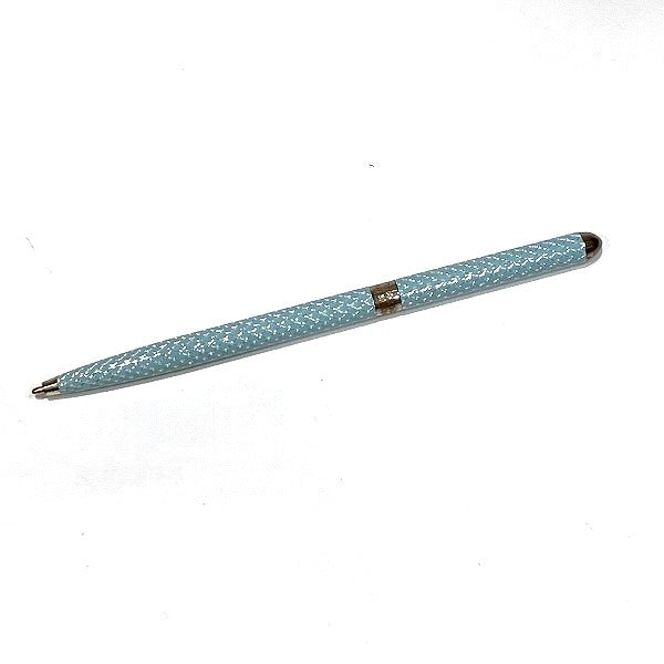 Tiffany & Co Sterling Silver Diamond Texture Ballpoint Pen in Good Condition