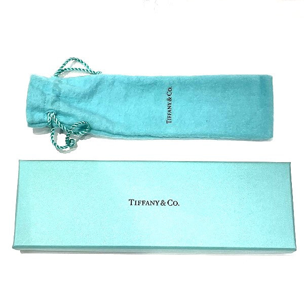 Tiffany & Co Sterling Silver Diamond Texture Ballpoint Pen in Good Condition