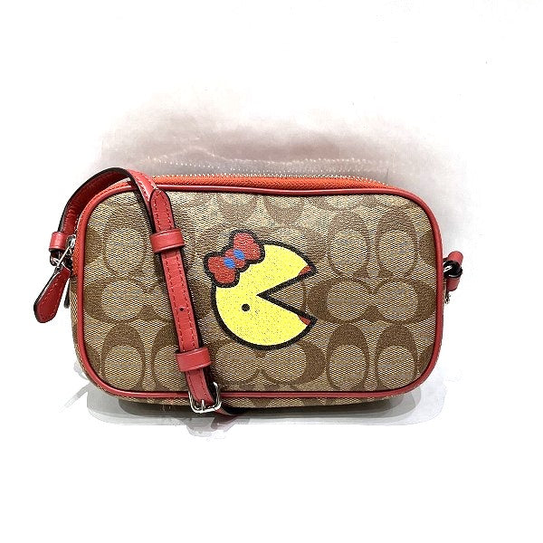 Coach Signature Pac-Man Shoulder Bag F73446 in Good Condition