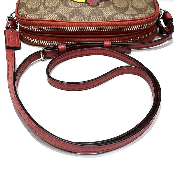 Coach Signature Pac-Man Shoulder Bag F73446 in Good Condition