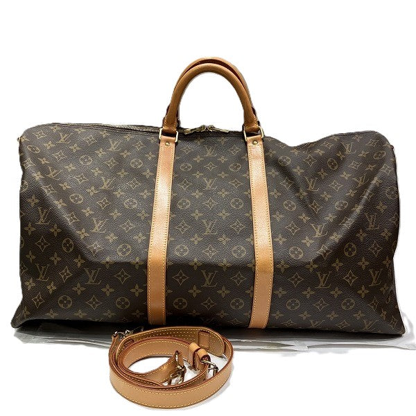 Louis Vuitton Monogram Keepall Bandouliere 60 M41412 Travel Bag in Good Condition