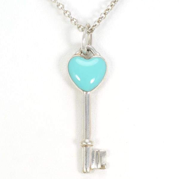 Tiffany & Co Heart Key Silver Necklace in Excellent Condition