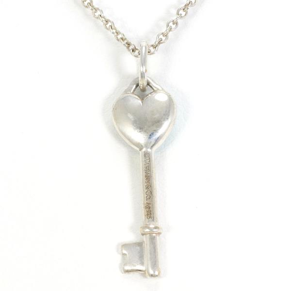 Tiffany & Co Heart Key Silver Necklace in Excellent Condition