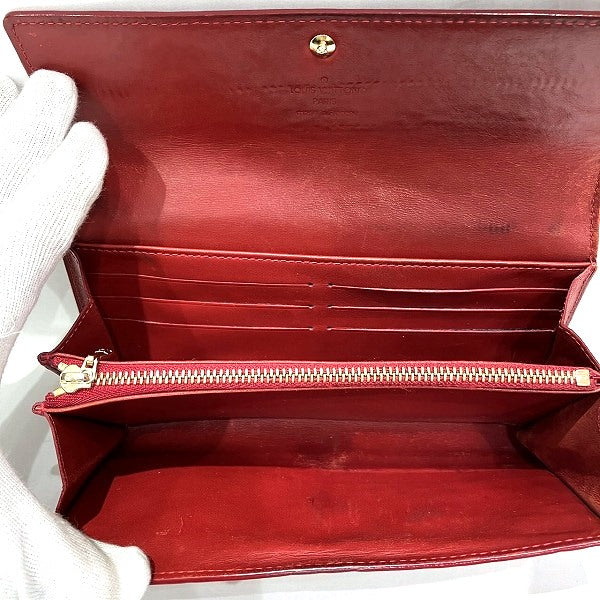 Louis Vuitton Vernis Sarah Long Wallet M91739 in Fair Condition