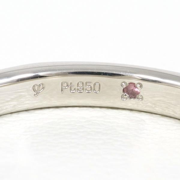 PT950 Platinum Ring with Pink Tourmaline in Excellent Condition