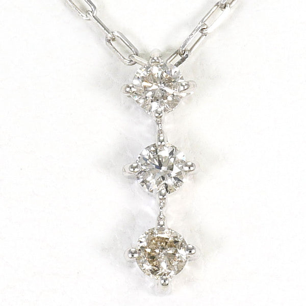 Au750 White Gold Diamond Necklace