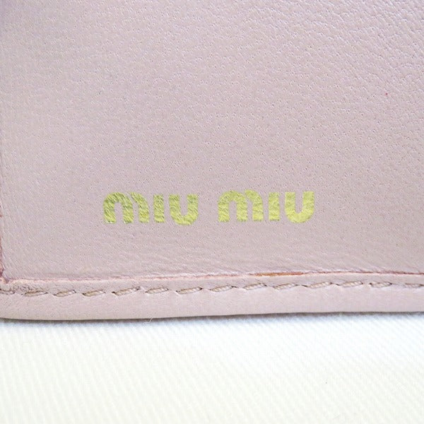 Miu Miu Matelassé Leather Wallet 5MV204 in Good Condition