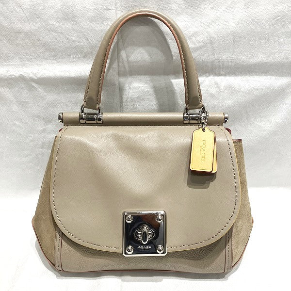 Coach Drifter 2WAY Leather Suede Handbag 12094 in Good Condition