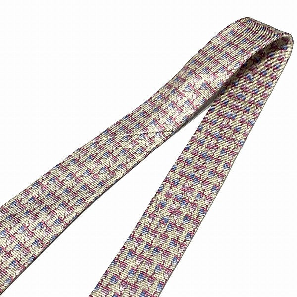 Bvlgari Silk Strawberry Pattern Tie 150cm x 10cm in Pristine Condition