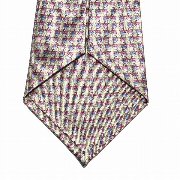 Bvlgari Silk Strawberry Pattern Tie 150cm x 10cm in Pristine Condition