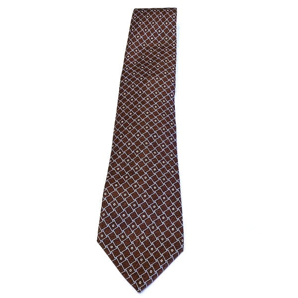 Bvlgari Silk Patterned Tie in Great Condition