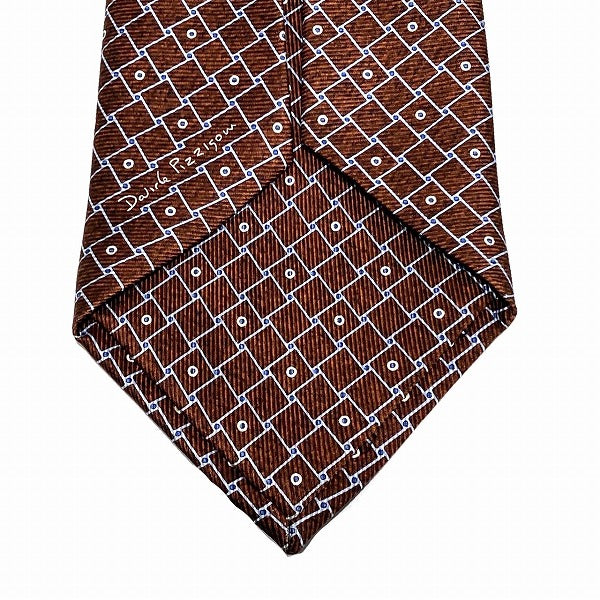 Bvlgari Silk Tie 150cm x 10cm Patterned Men's Accessory in Great Condition