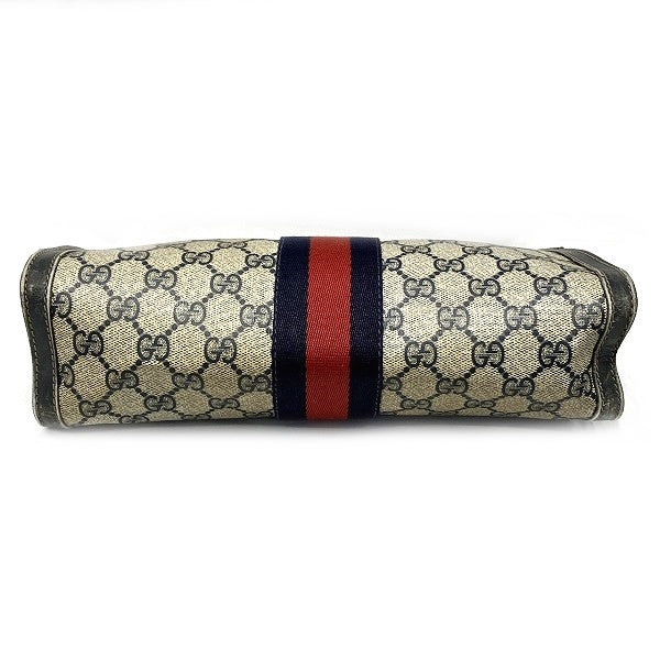 Gucci GG Supreme PVC Clutch Bag in Fair Condition