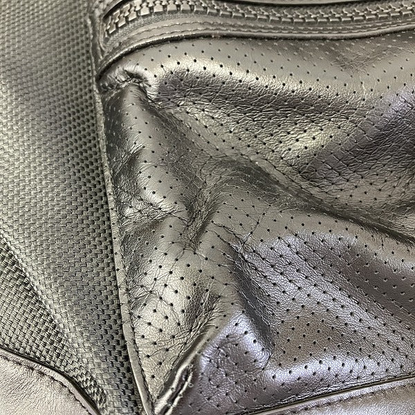 Coach Perforated Leather Mixed Material Terrain Bike Shoulder Bag F24673 in Good Condition