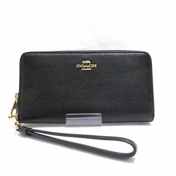 Coach Leather Zip-Around Long Wallet C4451 in Great Condition