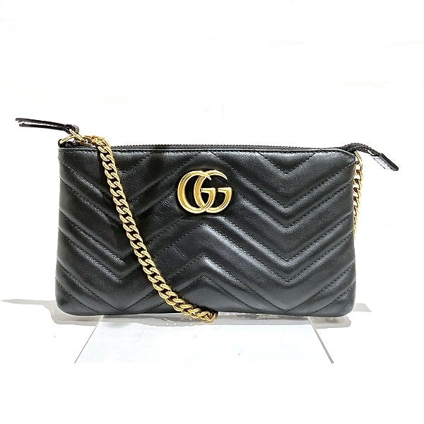 Gucci GG Marmont Chain Shoulder Bag 443447 in Good Condition