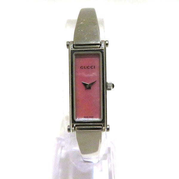 Gucci Stainless Steel Quartz Bangle Watch 1500L in Good Condition