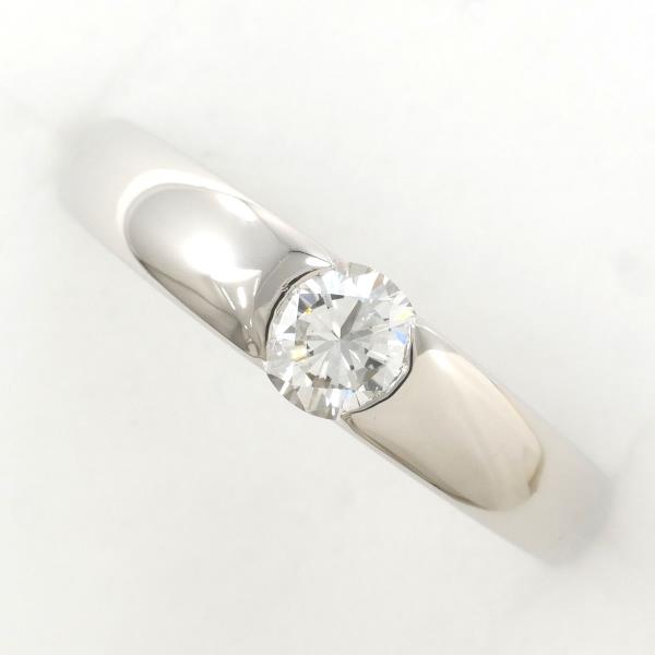 PT900 Platinum Diamond Ring 16号 VVS2 0.39ct in Excellent Condition