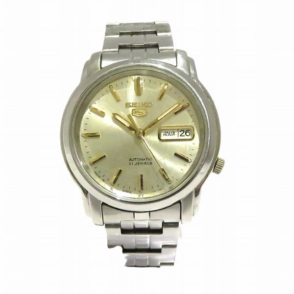 Seiko 5 Automatic Day-Date Watch 7S26-0AV0 in Fair Condition