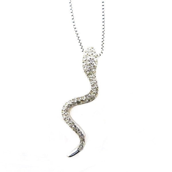 Swarovski Metal Snake Necklace in Good Condition