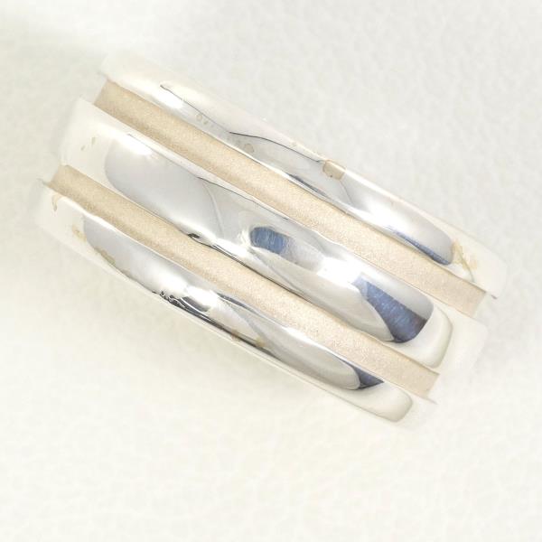 Tiffany & Co Double Line Silver Ring 9.5 in Excellent Condition