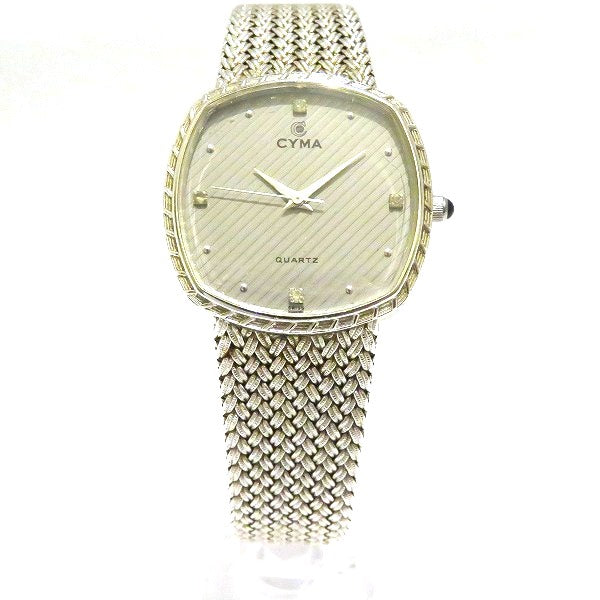 Seema 604 Quartz Square Watch Stainless Steel Men's in Fair Condition