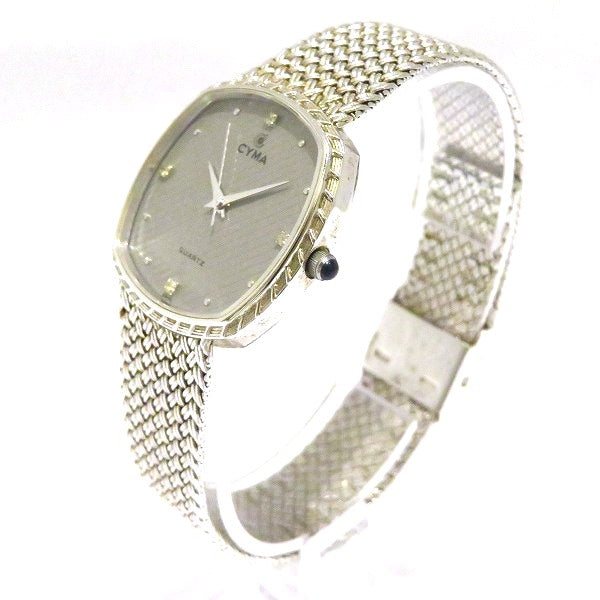 Seema 604 Quartz Square Watch Stainless Steel Men's in Fair Condition