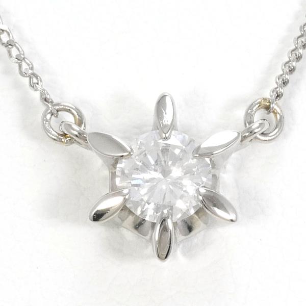 PT900 Platinum PT850 Diamond Necklace 0.30ct in Excellent Condition