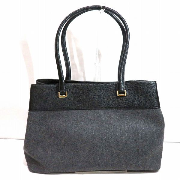 Kate Spade Leather Wool Shoulder Bag in Good Condition