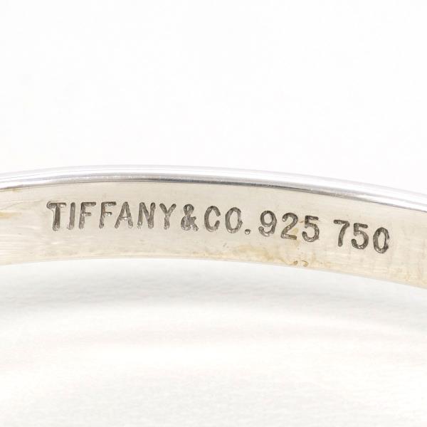 Tiffany & Co K18 Yellow Gold 925 Silver Hook & Eye Bangle in Excellent Condition