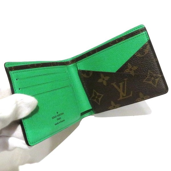 Louis Vuitton Monogram Macassar Bifold Wallet M81537 in Great Condition