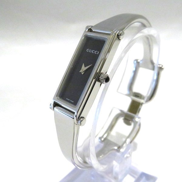 Gucci Stainless Steel Quartz Bangle Watch 1500L in Good Condition