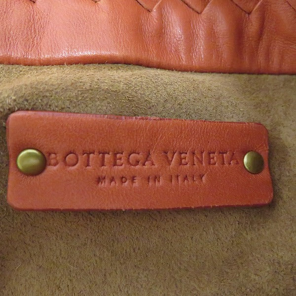 Bottega Veneta Intrecciato Leather Handbag Orange