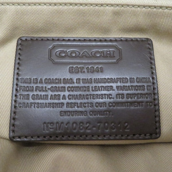 Coach Leather Shoulder Bag 70312 in Good Condition