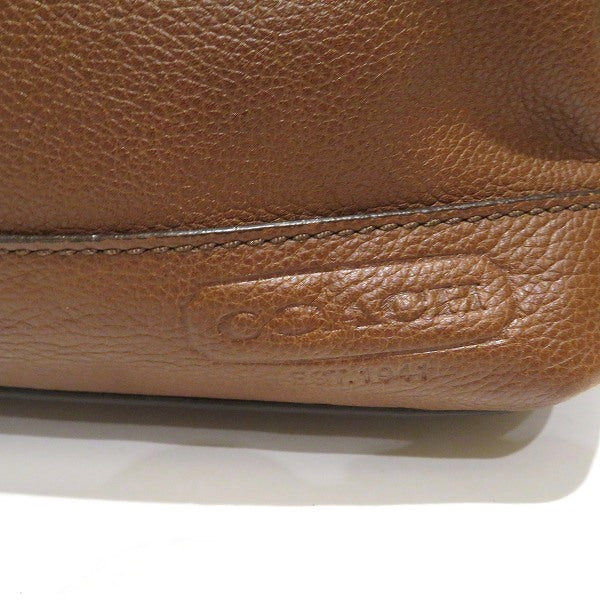 Coach Leather Shoulder Bag 70312 in Good Condition