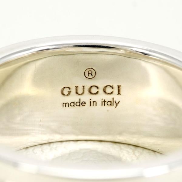 Gucci Branded G Silver Ring 10