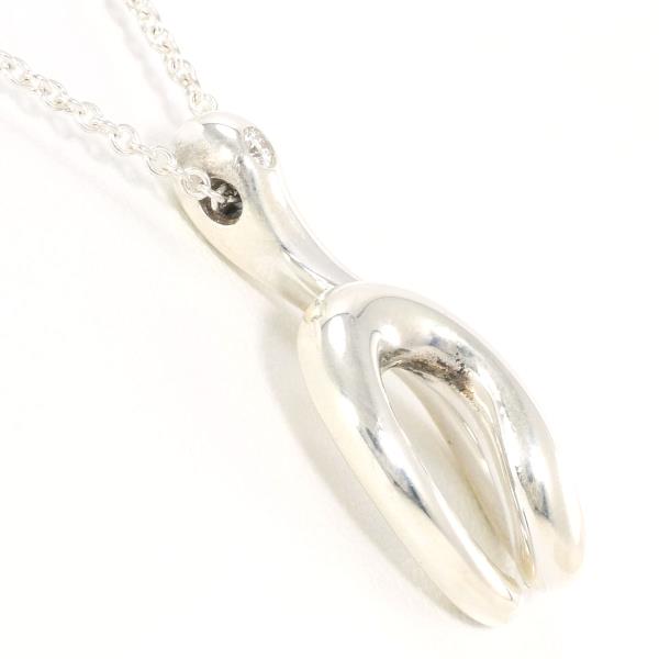 Tiffany Open Wave Silver Diamond Necklace