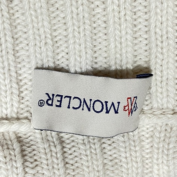 Moncler Wool Knit T-Shirt Off-White XS in Good Condition