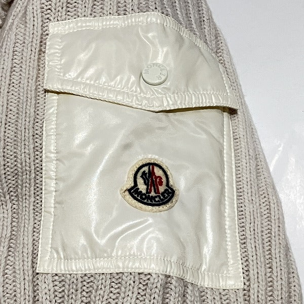 Moncler Wool Knit T-Shirt Off-White XS in Good Condition