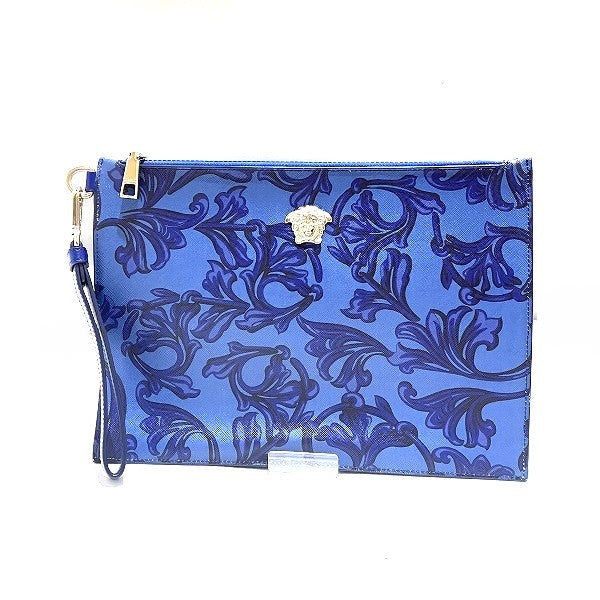 Versace Patterned Leather Clutch Bag