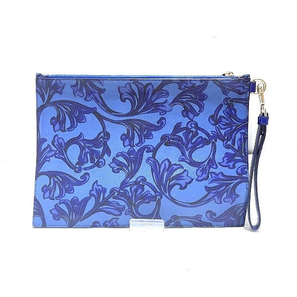 Versace Patterned Leather Clutch Bag