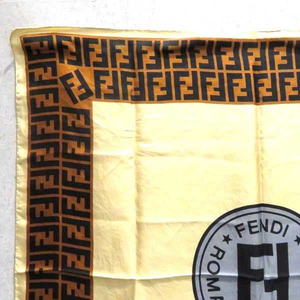 Fendi Zucca Pattern Silk Scarf