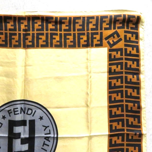 Fendi Zucca Pattern Silk Scarf