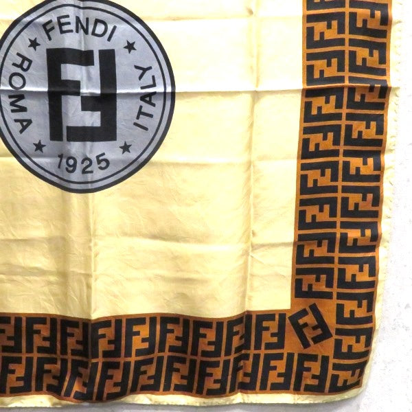 Fendi Zucca Pattern Silk Scarf