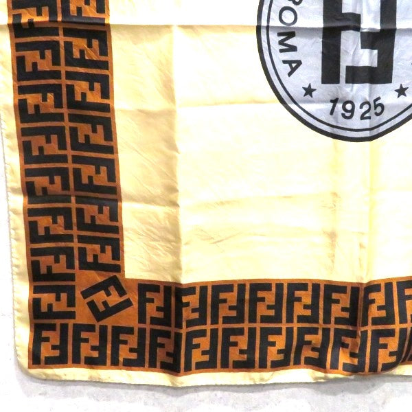 Fendi Zucca Pattern Silk Scarf