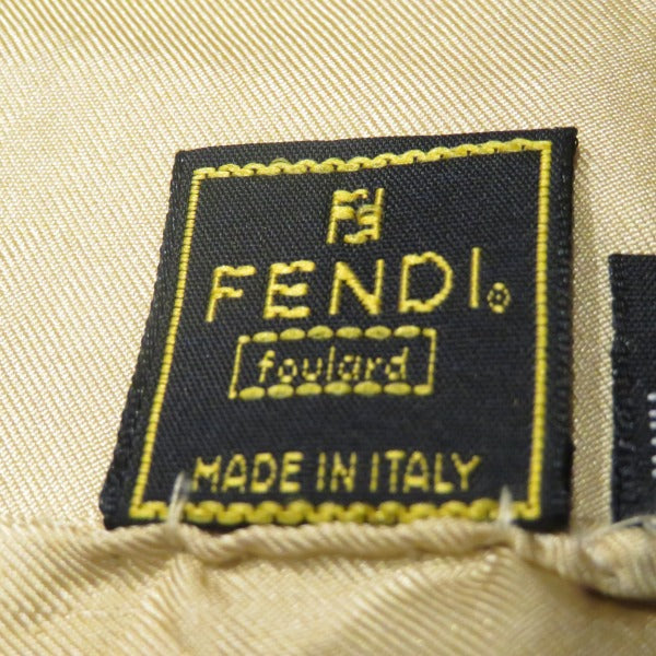 Fendi Zucca Pattern Silk Scarf